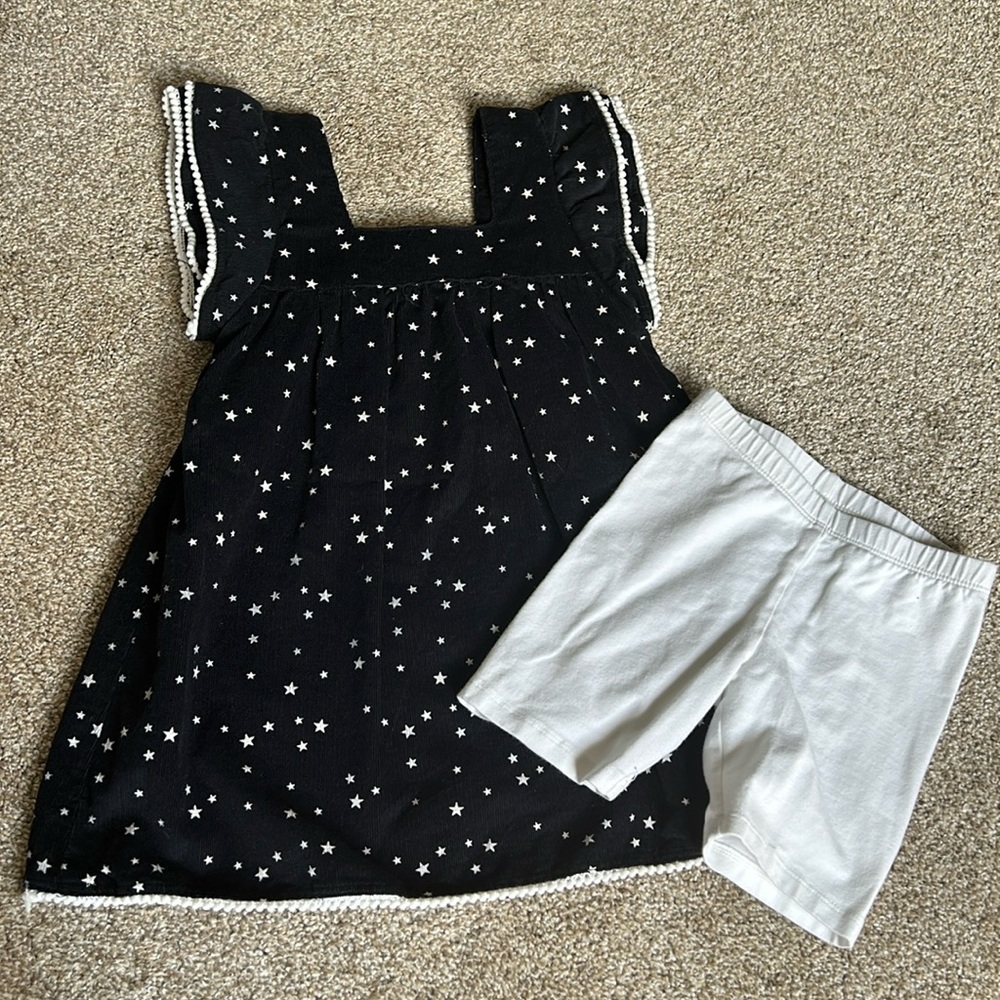 Girls’ Cordoroy Tunic & Shorts, Size 4